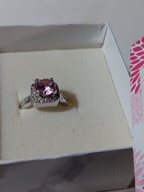 Premier Designs Jewelry Vintage Pink Ice Ring 8.5